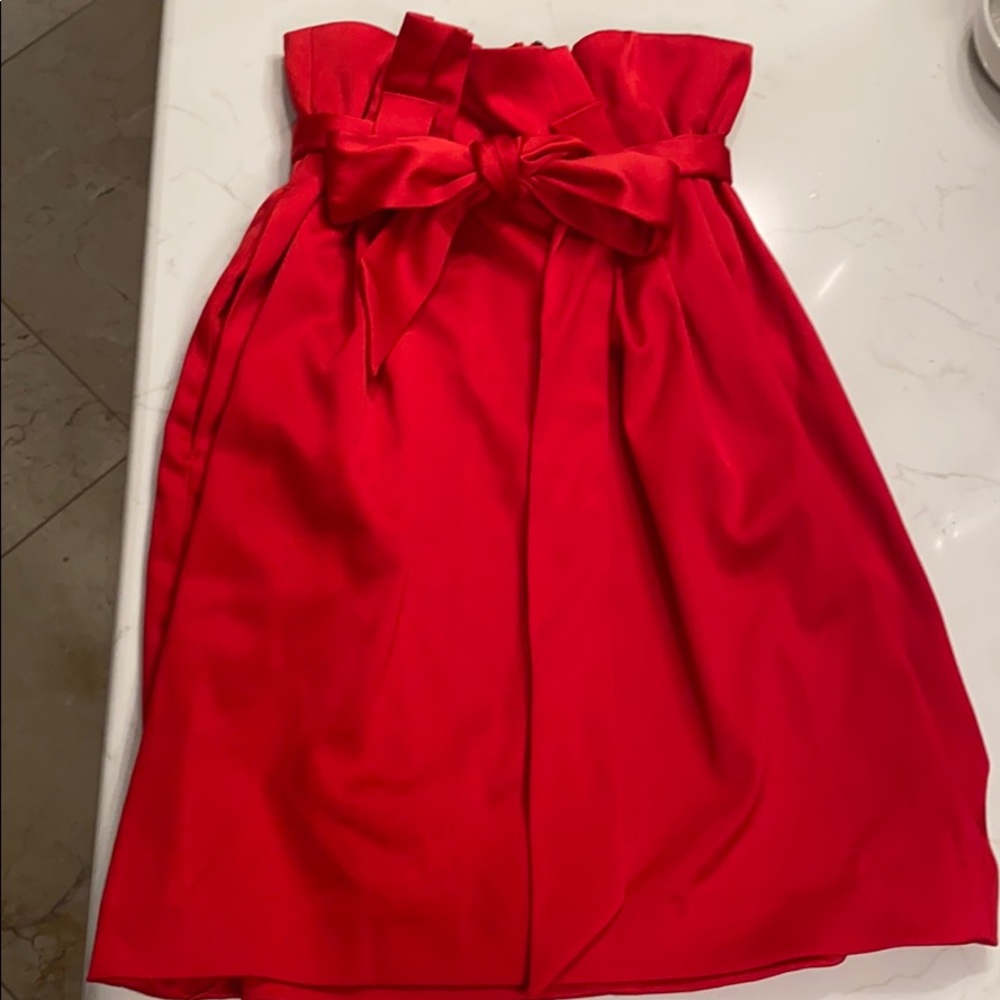 Red skirt